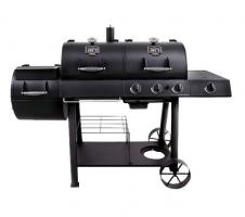 Комбинорованная гриль-коптильня OKLAHOMA JOE’S LONGHORN COMBO CHARCOAL/GAS SMOKER & GRILL