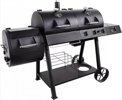 Комбинорованная гриль-коптильня OKLAHOMA JOE’S LONGHORN COMBO CHARCOAL/GAS SMOKER & GRILL