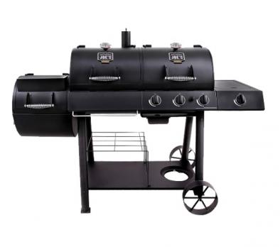 Комбинорованная гриль-коптильня OKLAHOMA JOE’S LONGHORN COMBO CHARCOAL/GAS SMOKER & GRILL