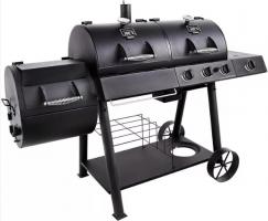 Комбинорованная гриль-коптильня OKLAHOMA JOE’S LONGHORN COMBO CHARCOAL/GAS SMOKER & GRILL